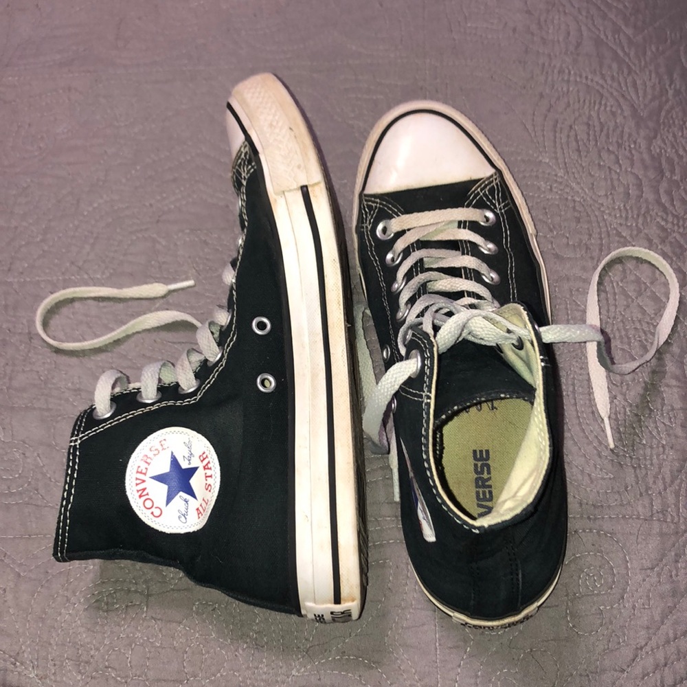 black high top converse